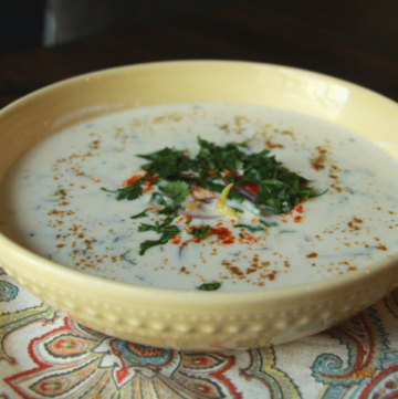 Raita with palak