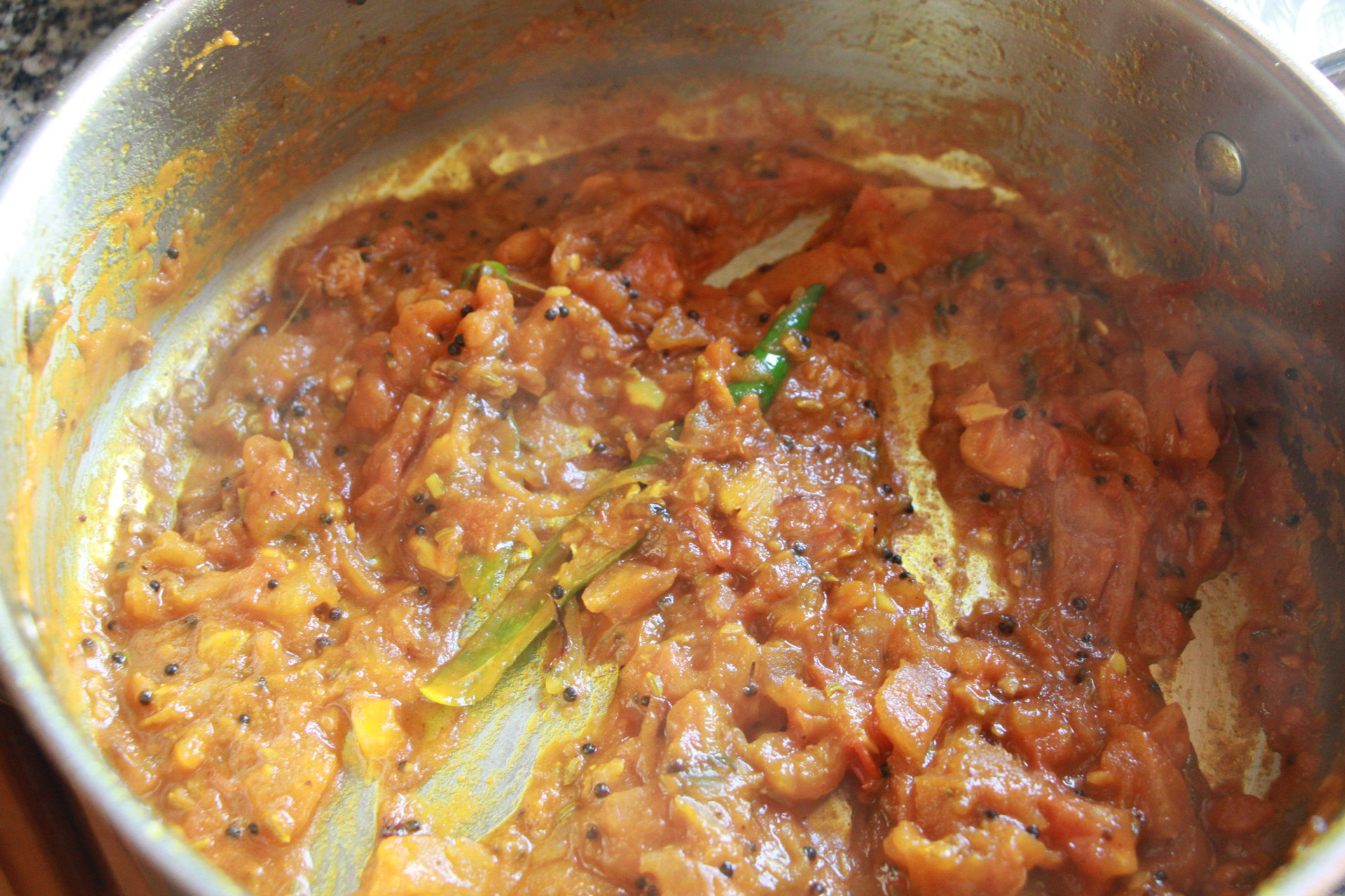 Prepared masala for tomato rice